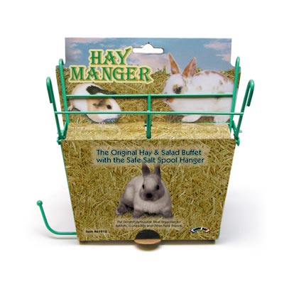 Large Hay Manger Rack With Salt Wheel - Direct Pets