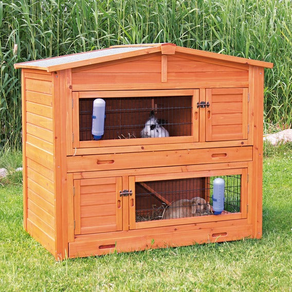 Trixie extra large rabbit hutch sale with attic