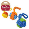 12" Rubber & Rope Ball Tug Assorted