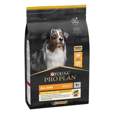 Pro Plan All Sizes Adult Light/Sterilised Chicken 14kg