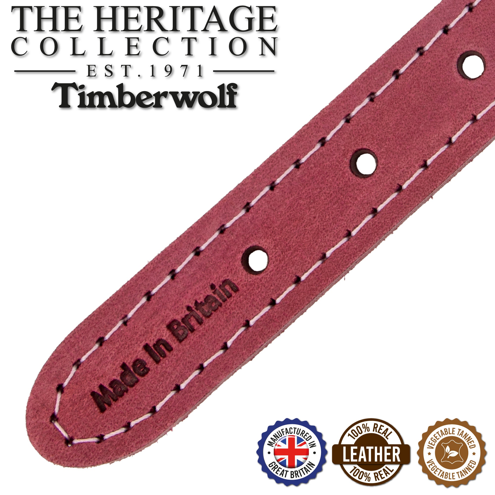 Ancol Timberwolf Leather Collar