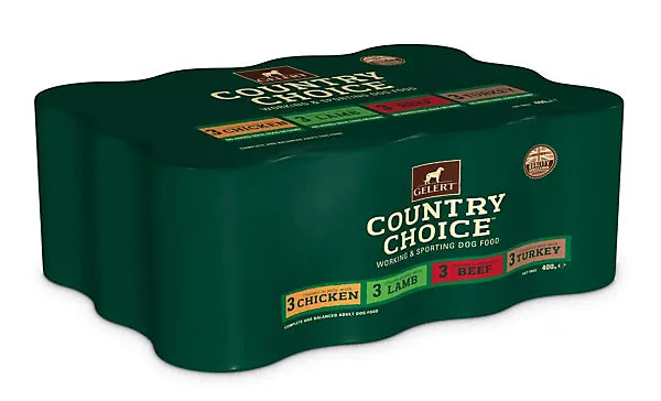 Gelert Dog Country Choice Cij Variety 12x400g