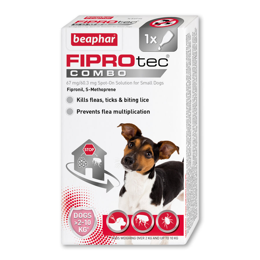 Beaphar Fiprotec Combo Flea & Tick Spot-On Small Dogs 1 Pipette
