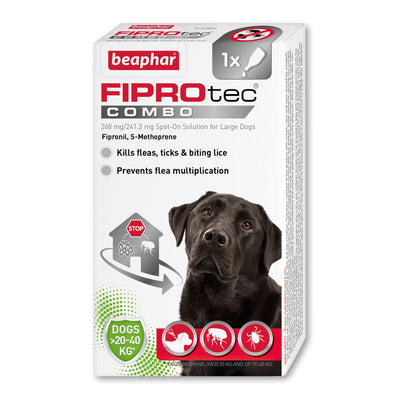 Beaphar Fiprotec Combo Flea & Tick Spot-On Large Dogs 1 Pipette