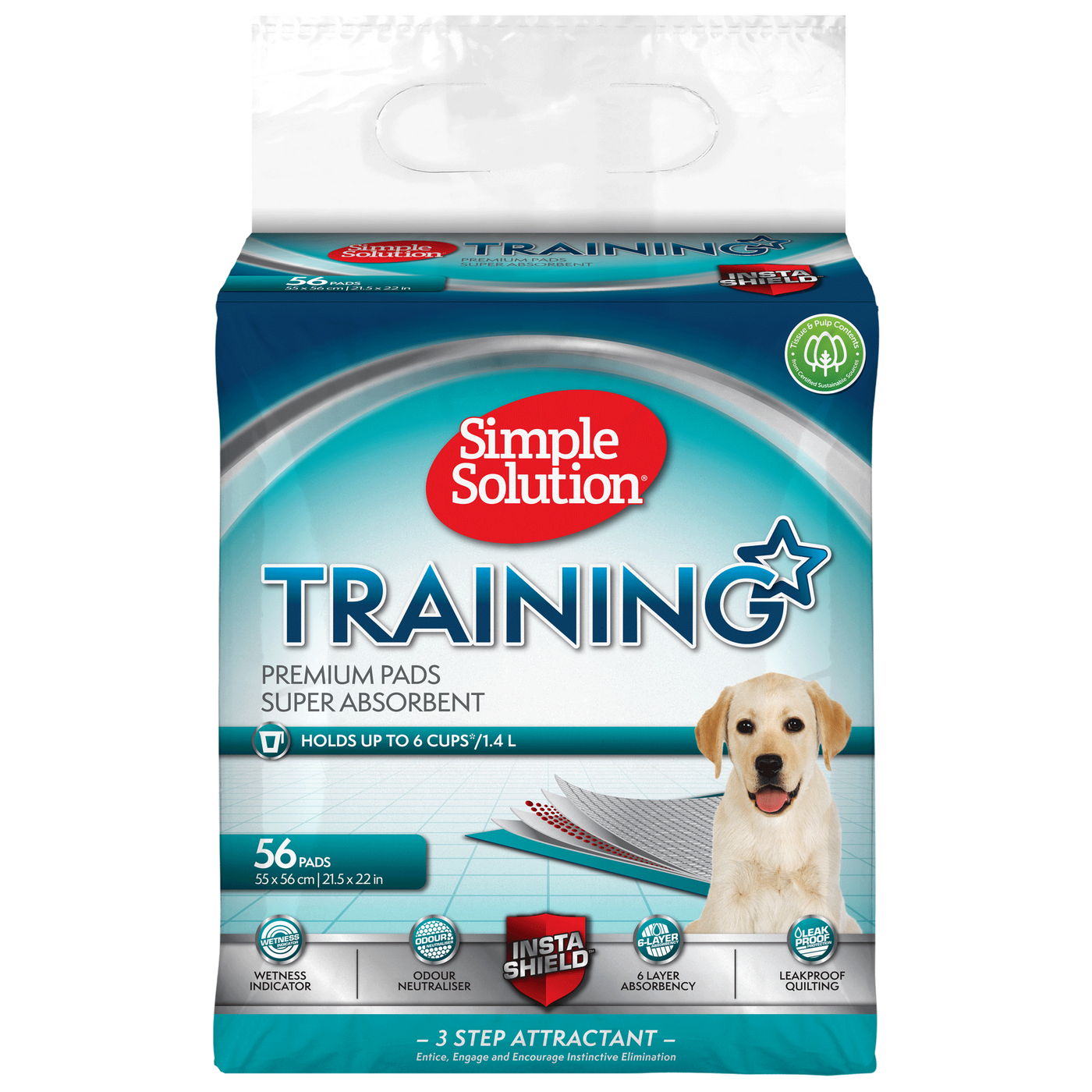 Simple Solution Puppy Training Pads 56 Pack