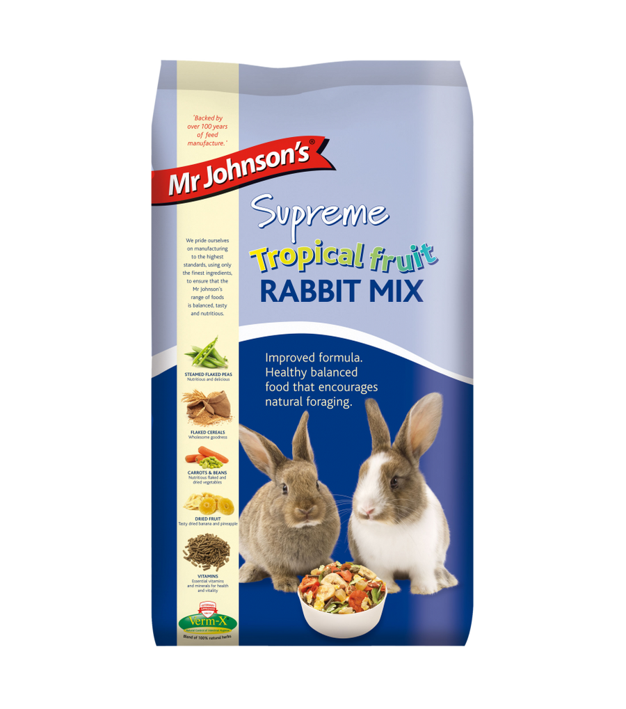 Mr Johnson’s Supreme Tropical Fruit Rabbit Mix 2.25kg