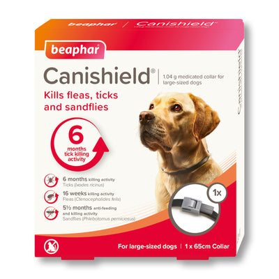 Beaphar Canishield Flea And Tick Dog Collar Large 65cm