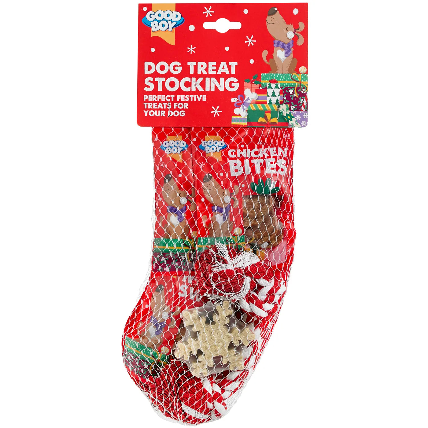 Good Boy Dog Treat Stocking
