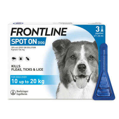 Frontline Spot On Medium Dog 10-20kg 3 Pipette