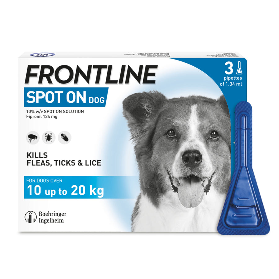 Frontline Spot On Medium Dog 10-20kg 3 Pipette