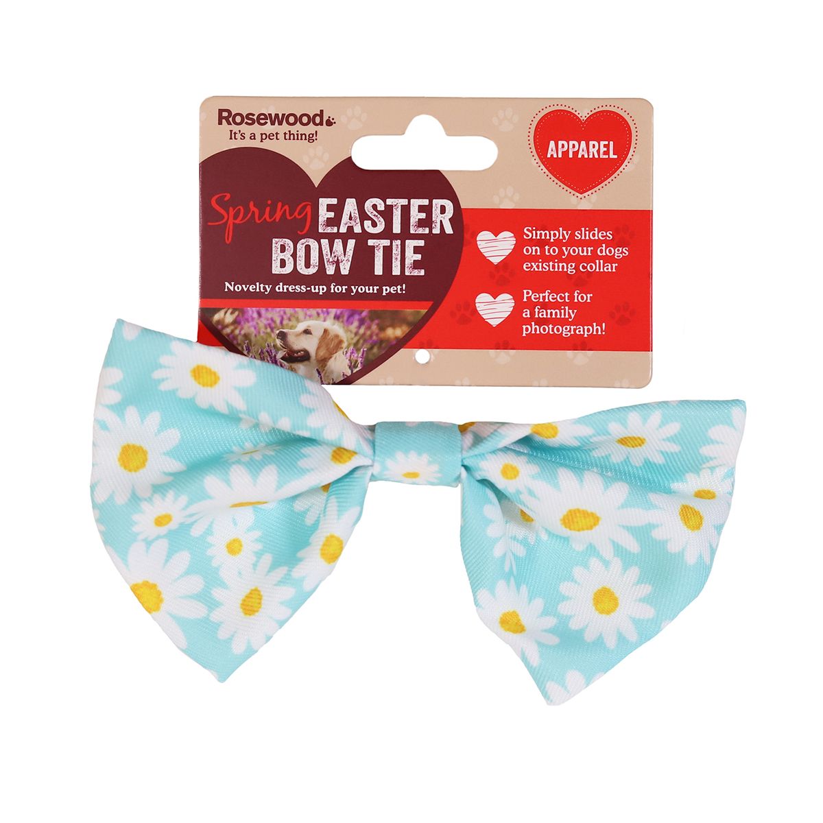 Rosewood Slide on Easter Bow Tie