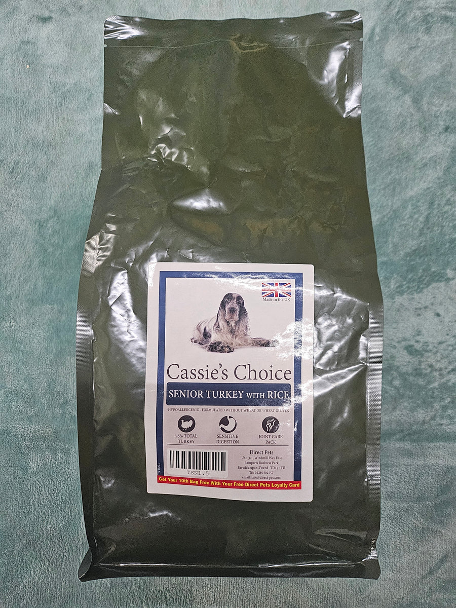 Cassie's Extra Senior Turkey 1.5kg