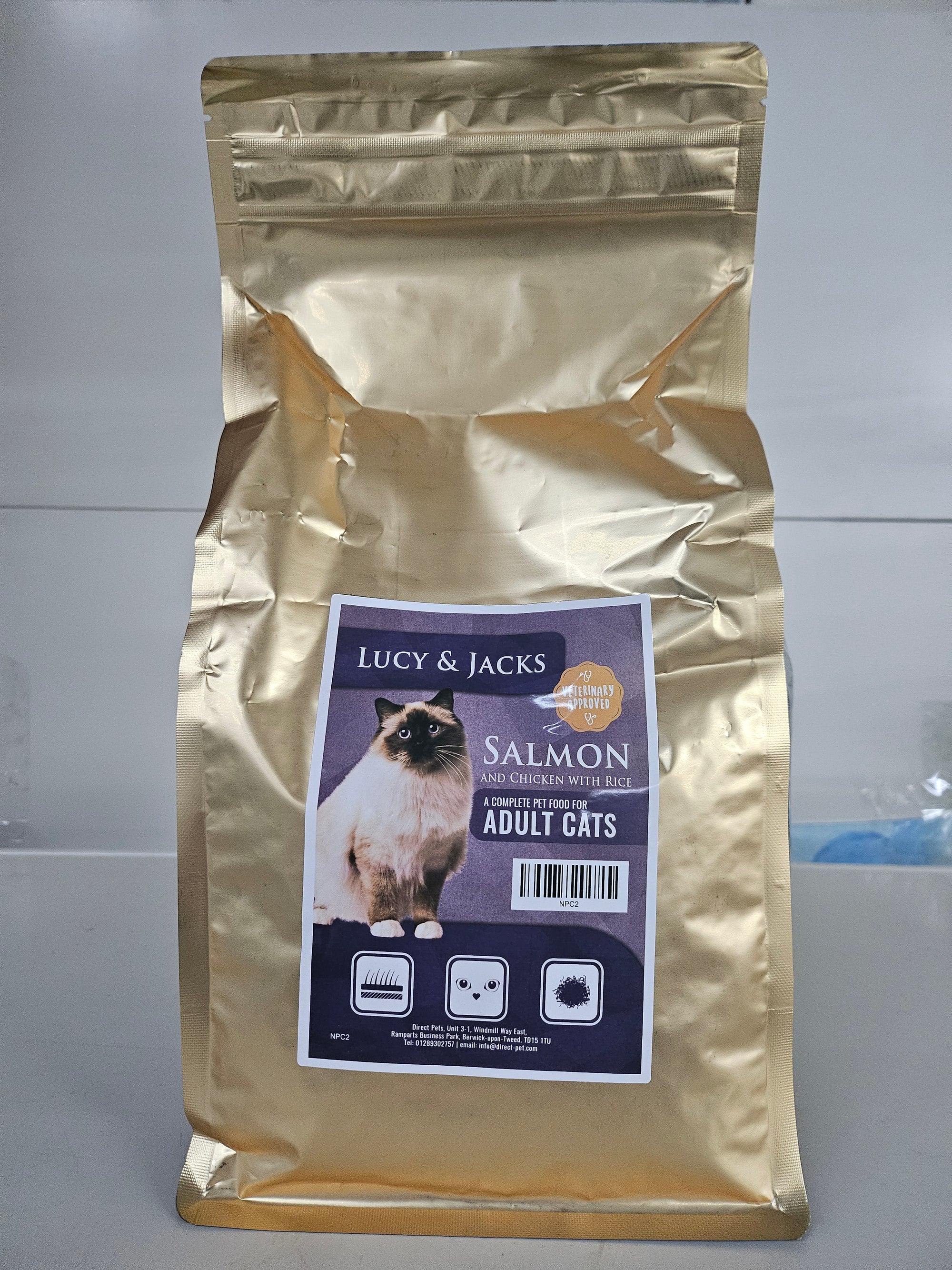 Lucy & Jack's Cat Salmon And Chicken With Rice 300g