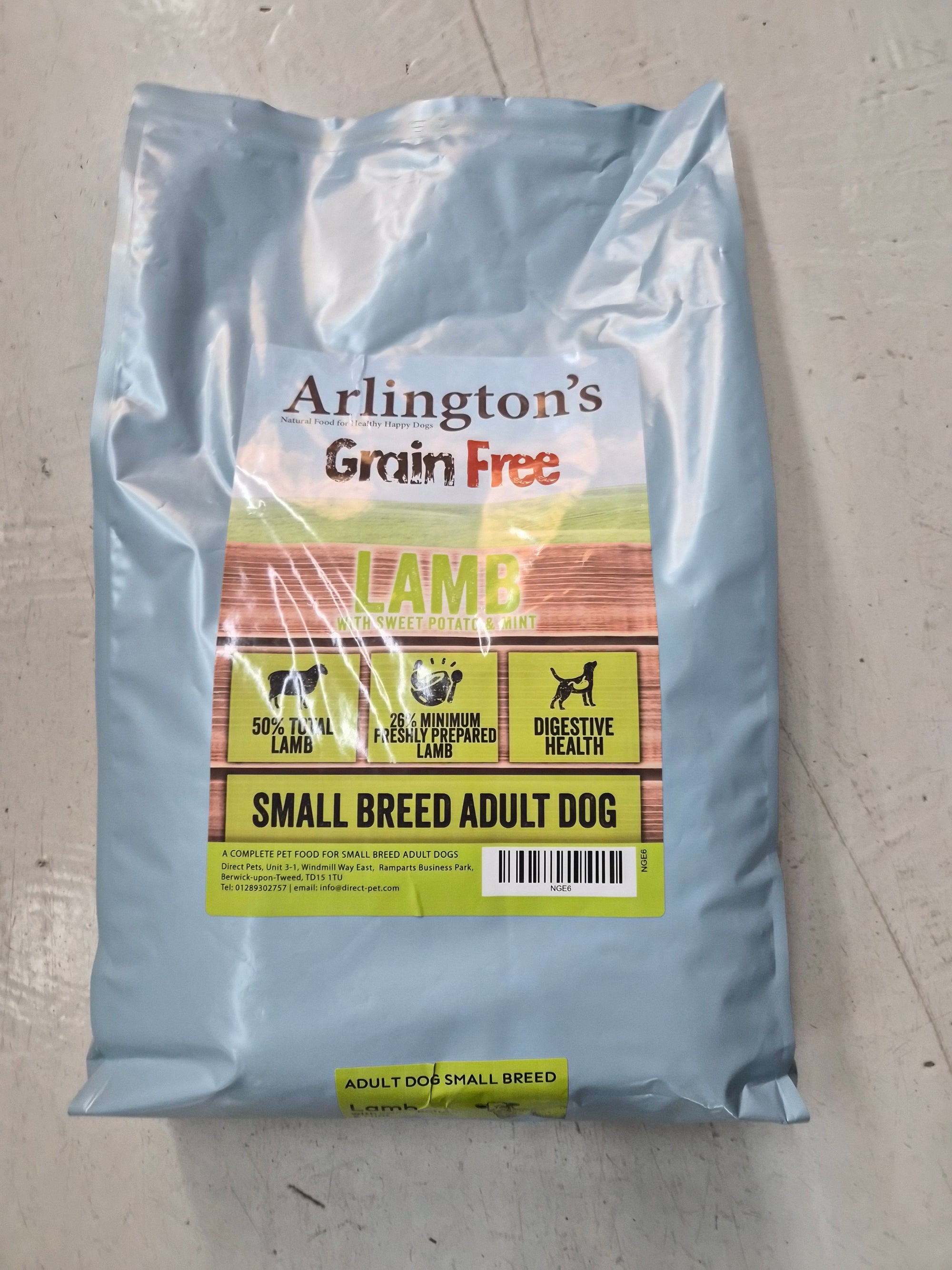 Arlington's Small Breed Lamb, Sweet Potato & Mint 6kg
