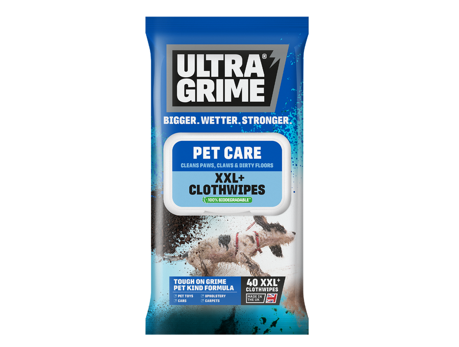 Ultra Grime XXL Pet Care Clothwipes 40 Pack