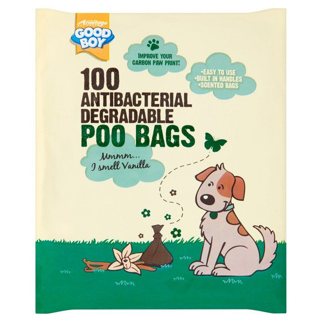 Good Boy Antibacterial Biodegradable Poo Bags 100pk