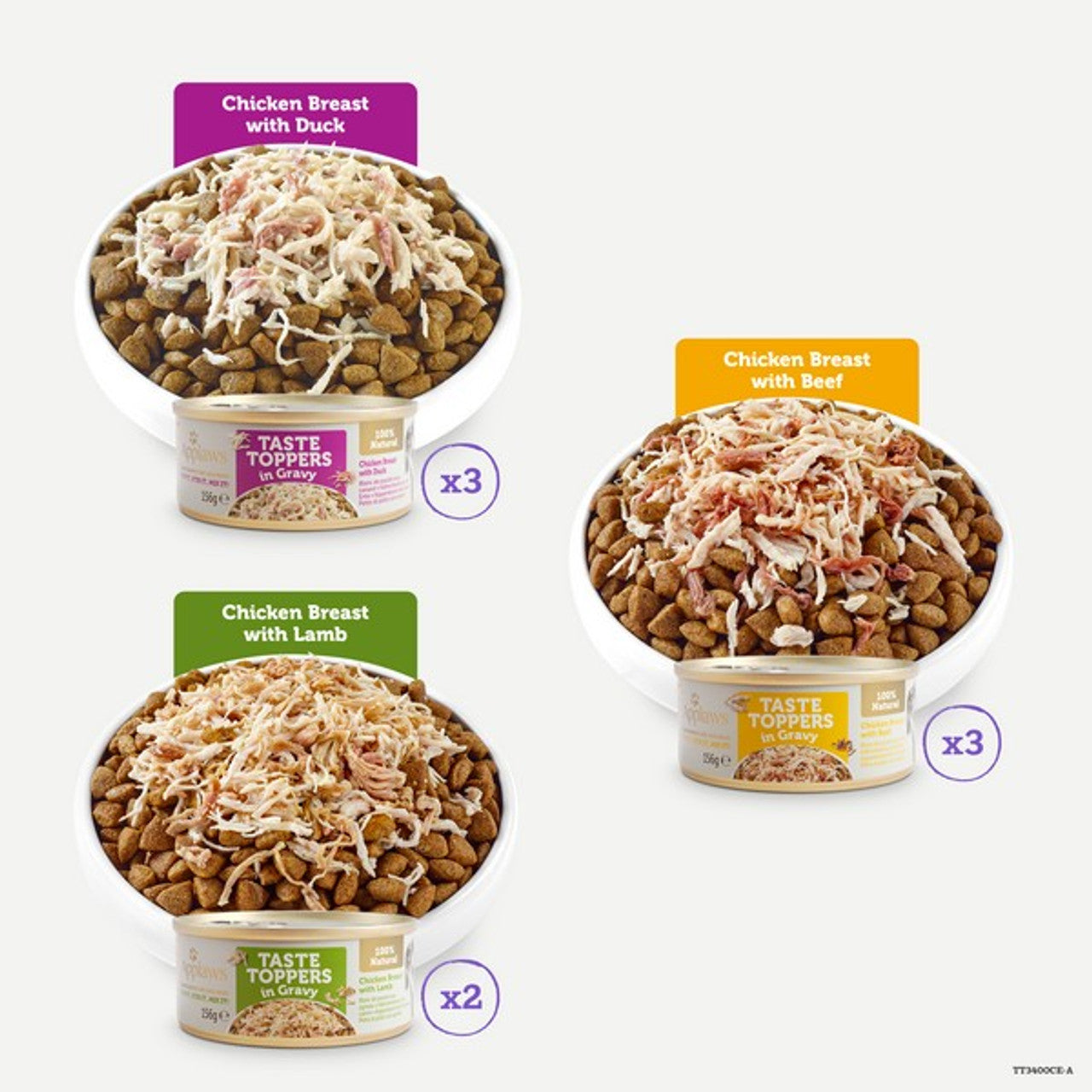 Applaws Taste Toppers Natural Wet Dog Food Gravy Selection 8x156g