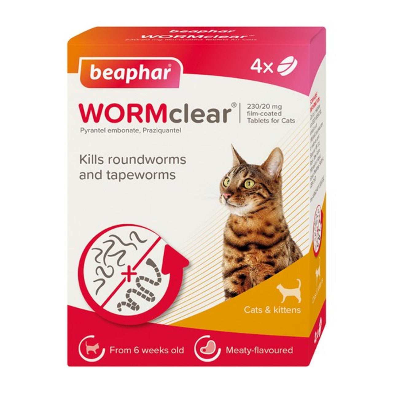 Beaphar Wormclear Cats 4 Tablets