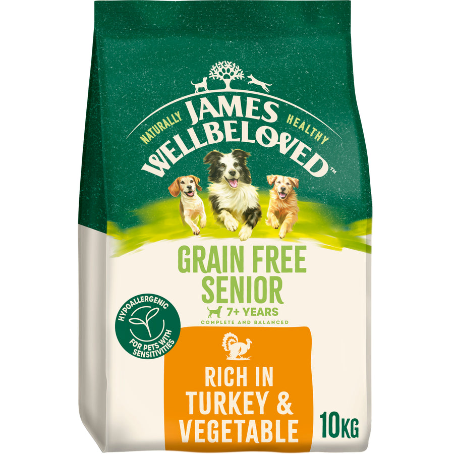 James Wellbeloved Turkey & Vegetable Kibble Grain Free Adult 10kg
