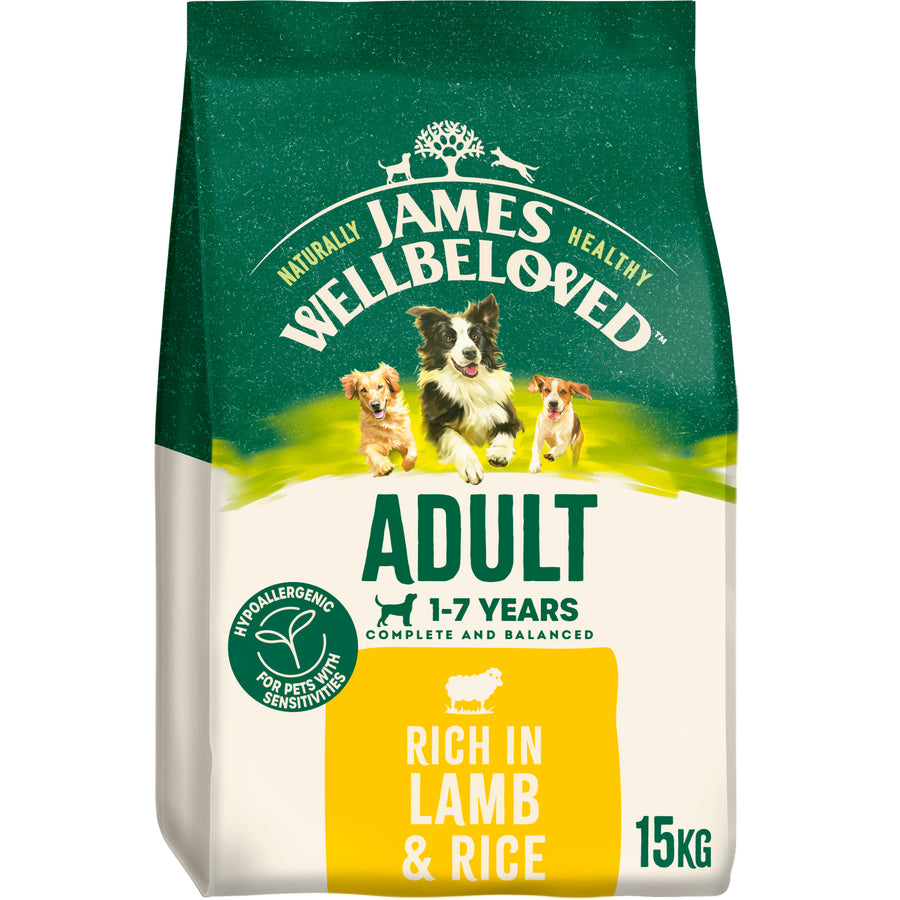 James Wellbeloved Lamb & Rice Kibble Adult Maintenance 15kg