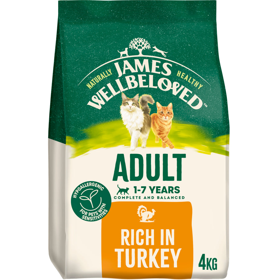 James Wellbeloved Turkey Cat Adult 4kg