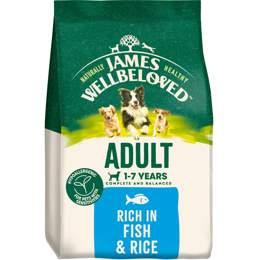 James Wellbeloved Fish & Rice Kibble Adult Maintenance 2kg