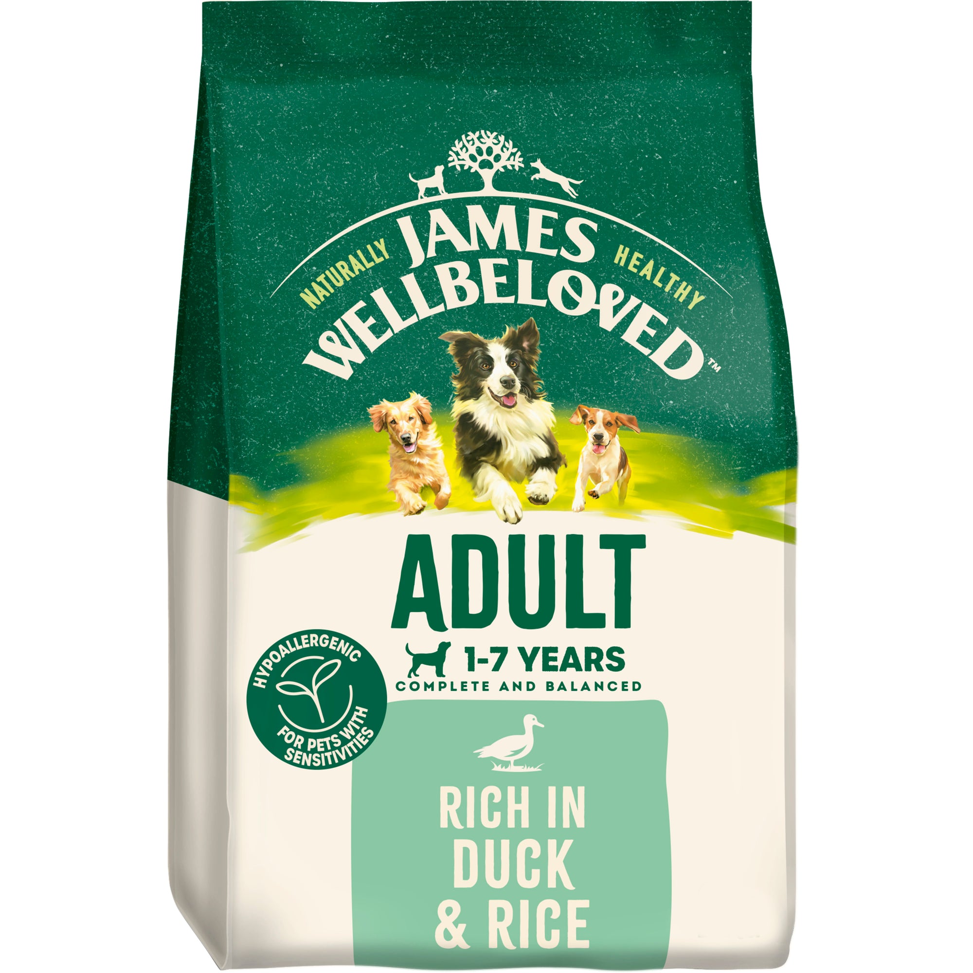 James Wellbeloved Duck & Rice Kibble Adult Maintenance 2kg