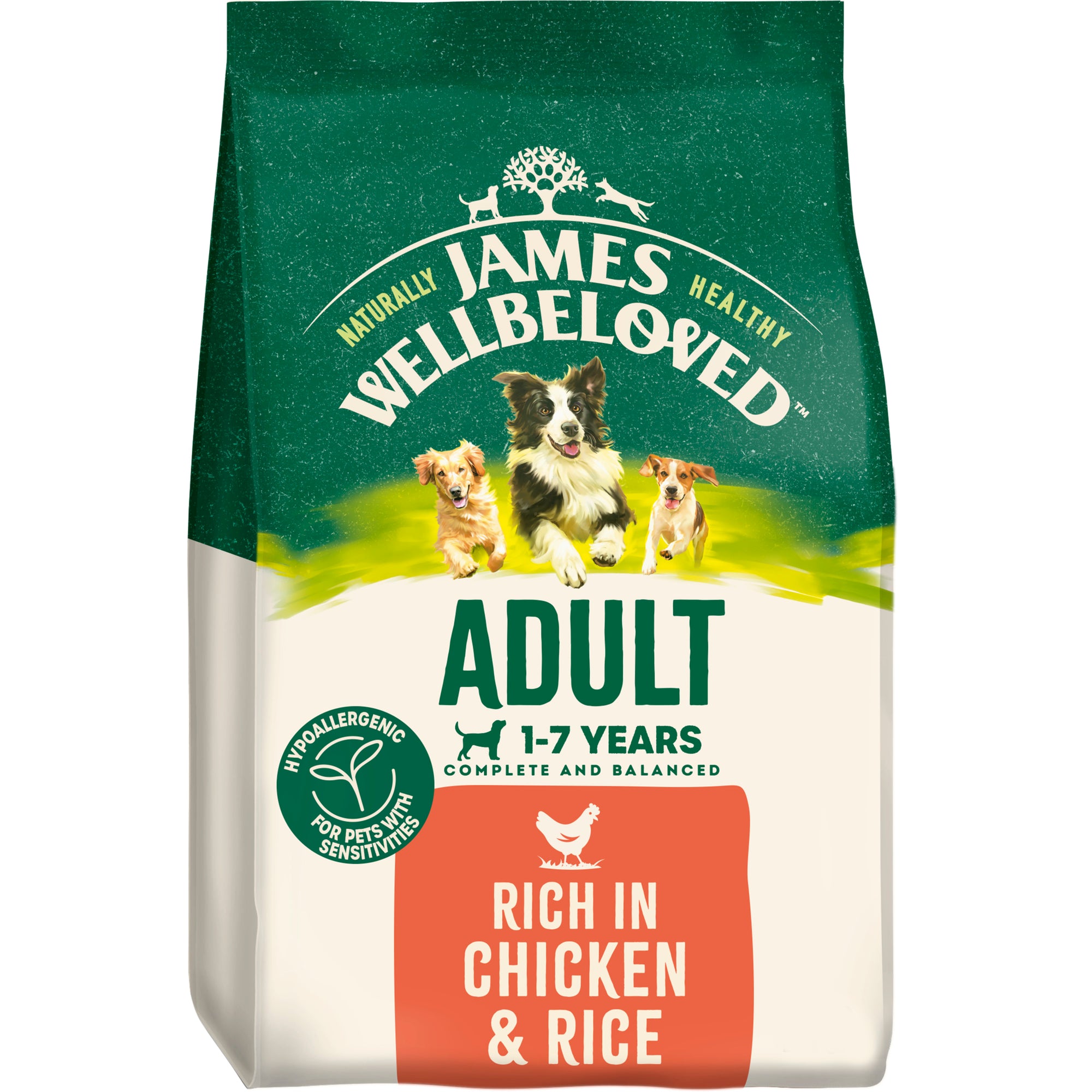 James Wellbeloved Dog Adult Chicken & Rice 2kg