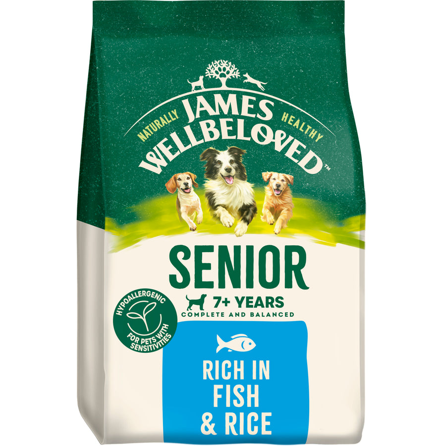 James Wellbeloved Fish & Rice Kibble Senior 2kg