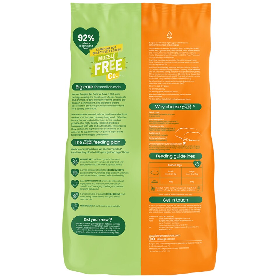 Excel Guinea Pig 3kg