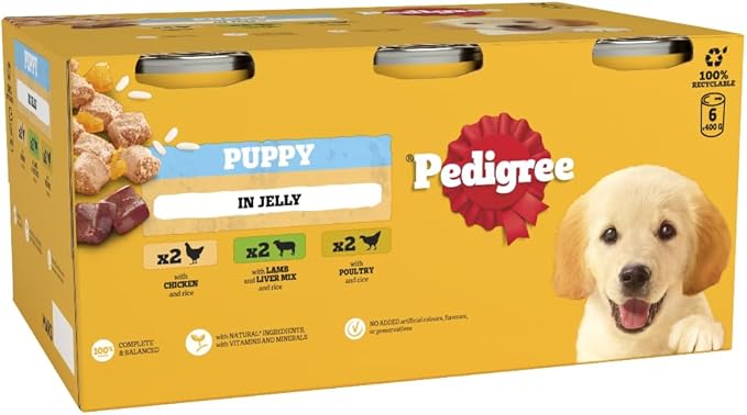 Pedigree Tins Puppy In Jelly 6x400g