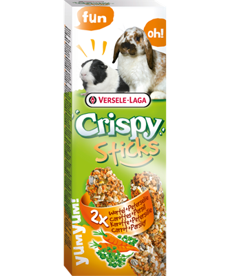 Crispy Sticks For Rabbits & Guinea Pigs - Carrot & Parsley 110g