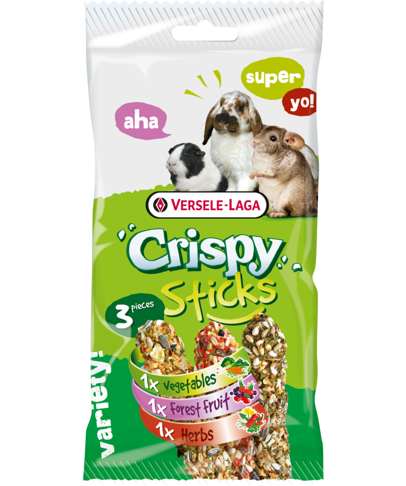 Versele-Laga Crispy Sticks For Herbivores Triple Variety 165g