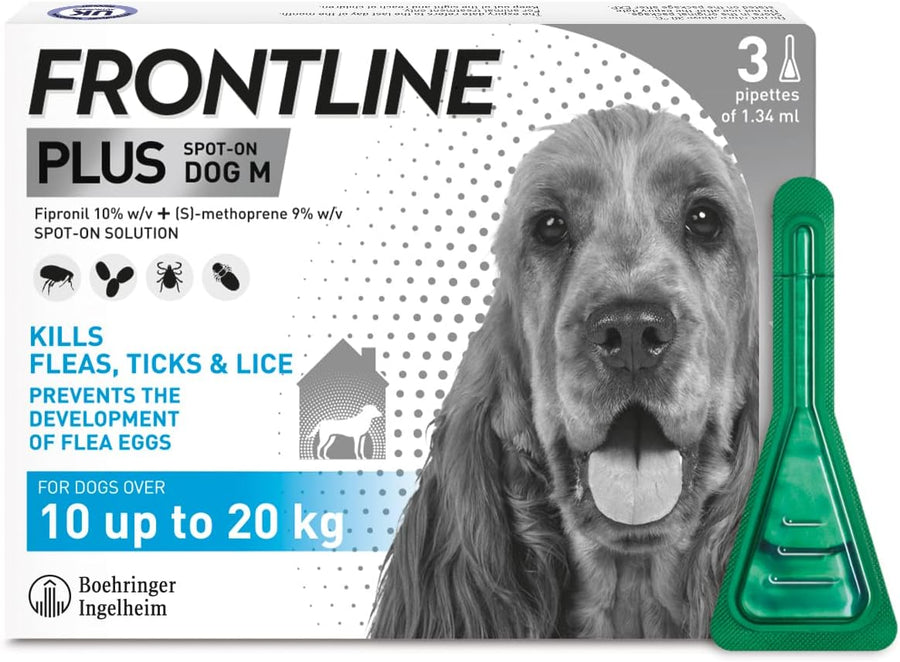 Frontline Plus Medium dog 3 Pipettes