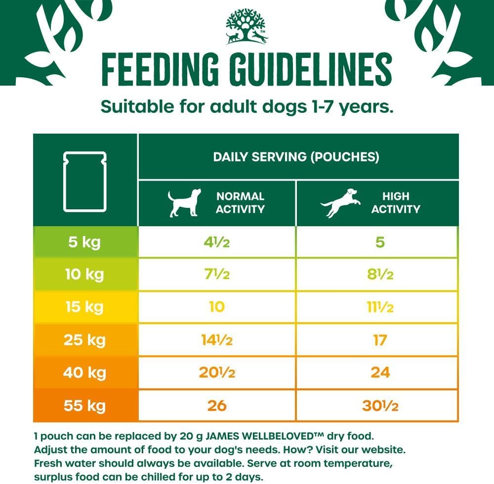 James Wellbeloved Adult Lamb In Gravy Pouch 48x90g