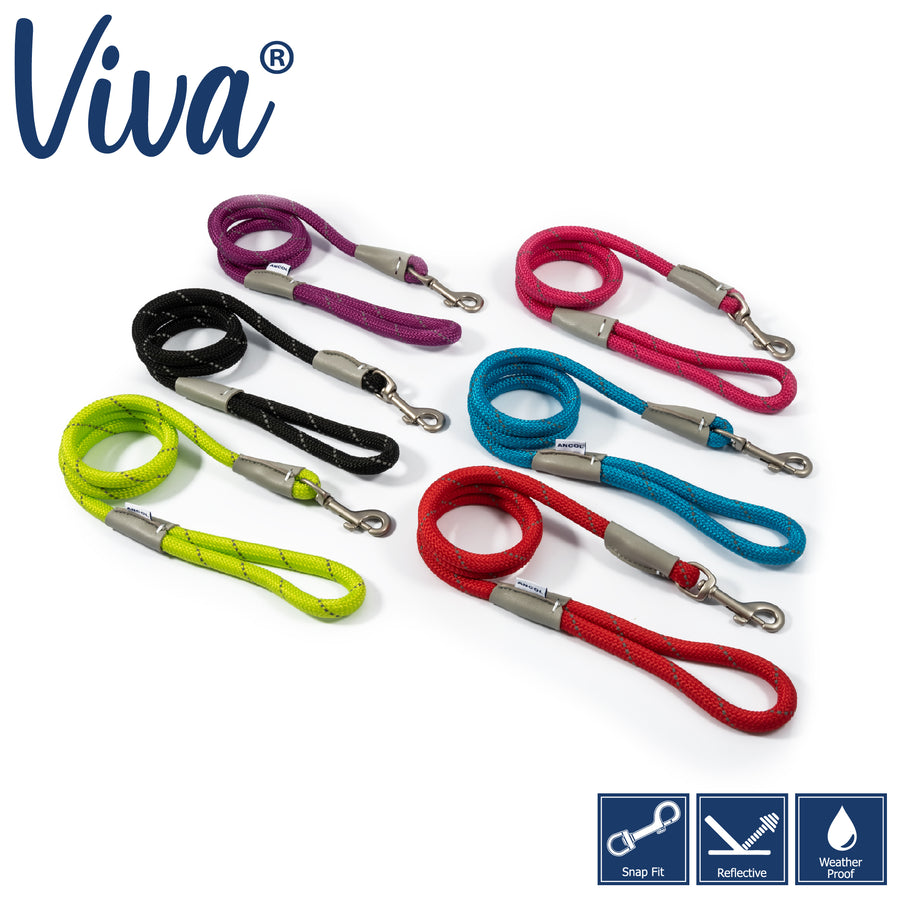 Ancol Viva Rope Reflective Snap Lead