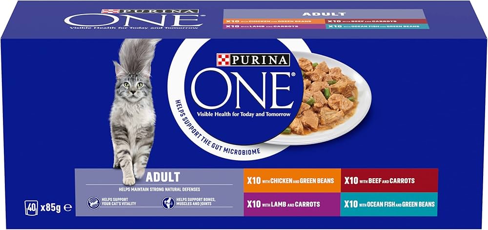 Purina One Adult Cat Mixed Variety Selection 40x85g