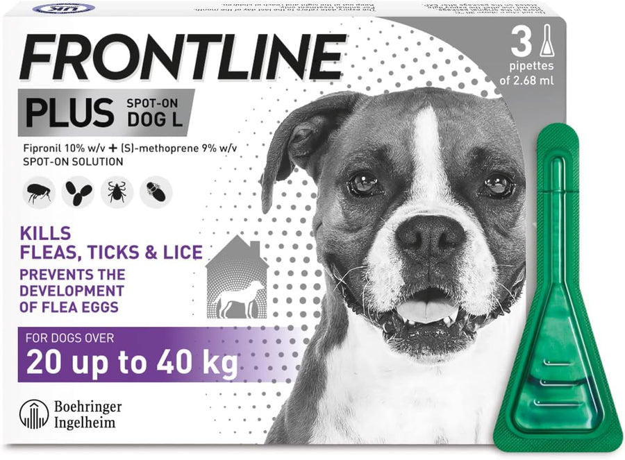 Frontline Plus Large dog 3 Pipettes