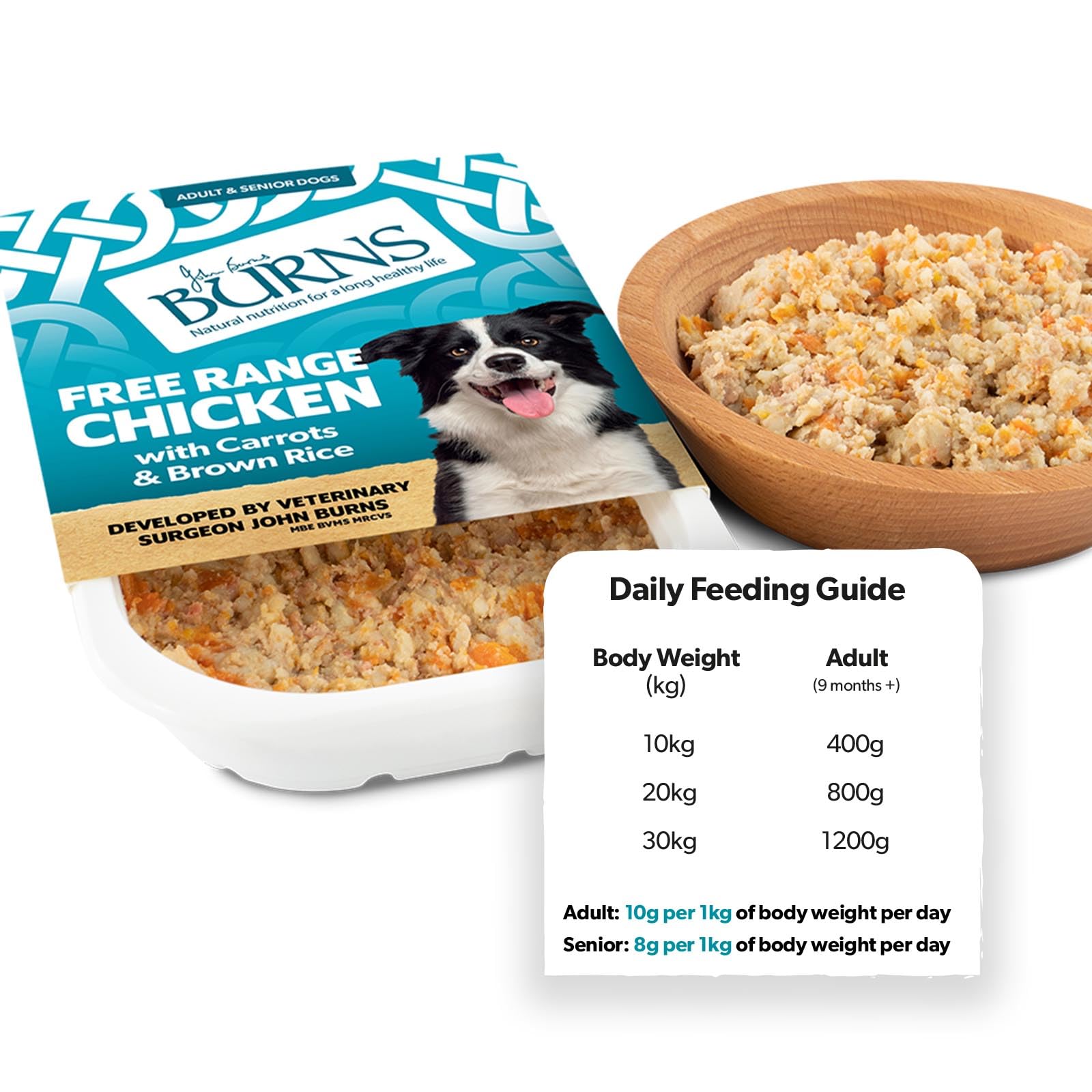 Burns Free Range Chicken with Carrots & Brown Rice 395g