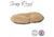 Sleepy Paws Oval Cushion 60x90cm Oatmeal & Check