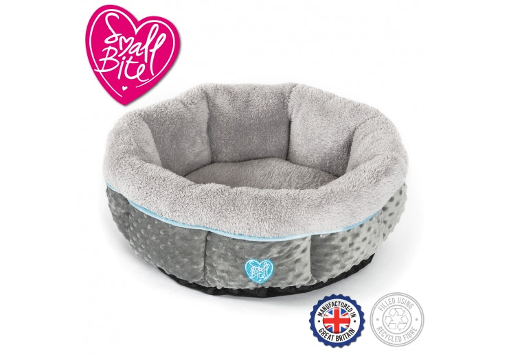 Small Bite Donut Bed 50x50cm Blue