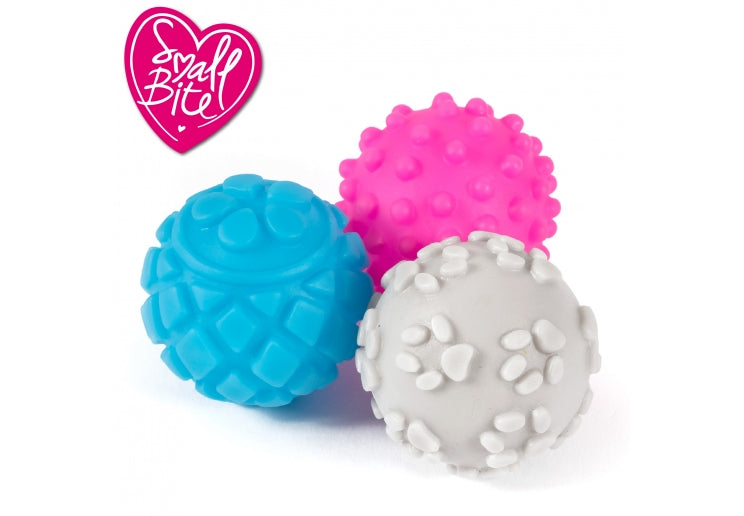 Small Bite Vinyl Balls Small 6 Pack
