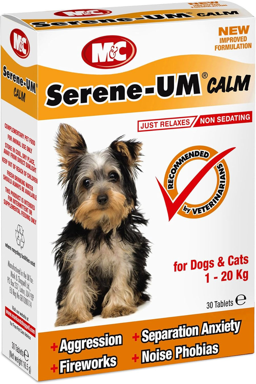 M and C Serene Um Calm 30 Tablets