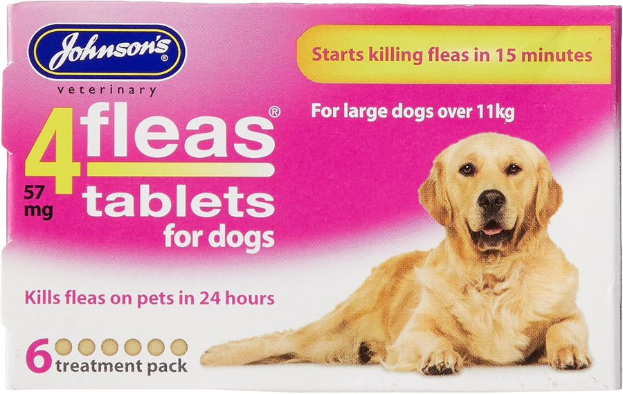 JVP 4 Fleas Dog Flea Tablets 6 Tab Pack