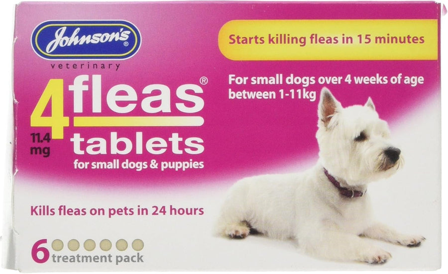 JVP 4 Fleas Puppy Flea Tablets 6 Tab Pack