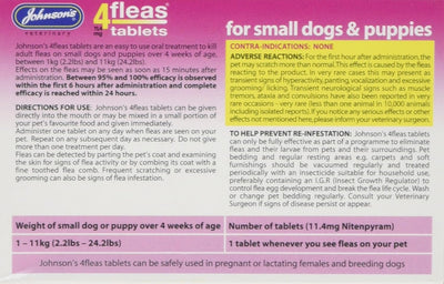 JVP 4 Fleas Puppy Flea Tablets 6 Tab Pack