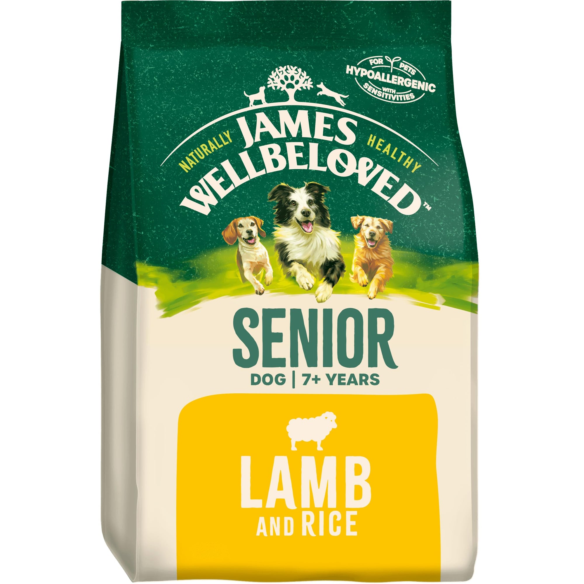 James Wellbeloved  Lamb & Rice Kibble Senior 15kg