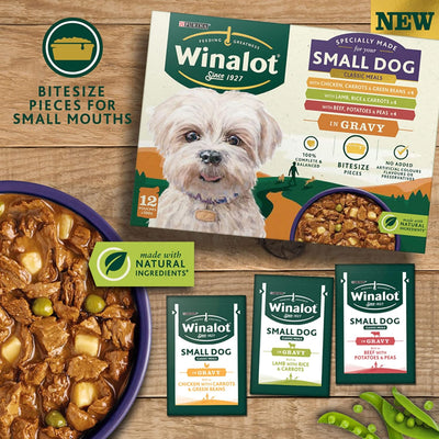 Winalot Small Dog Pouch In Gravy Beef, Chicken & Lamb 12x100g