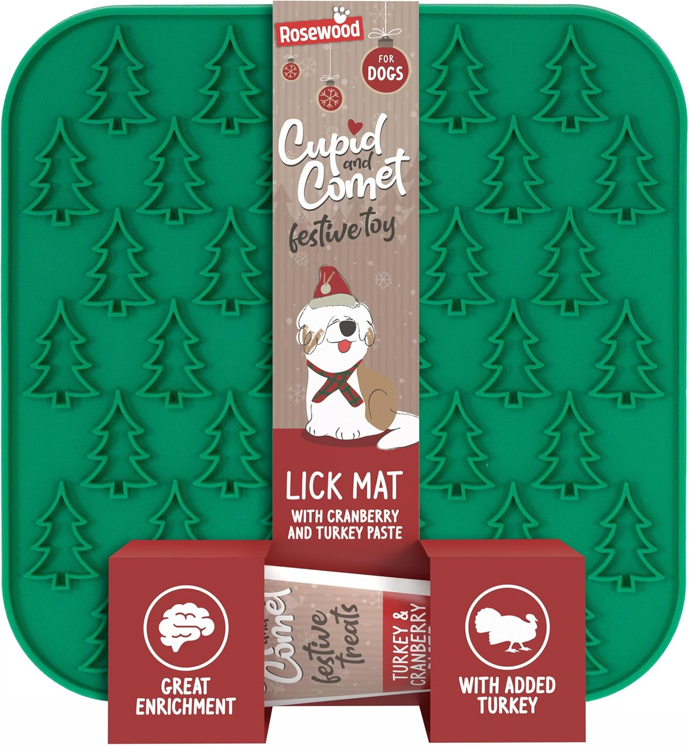 Xmas Lickmat with Turkey & Cranberry Paste 25g