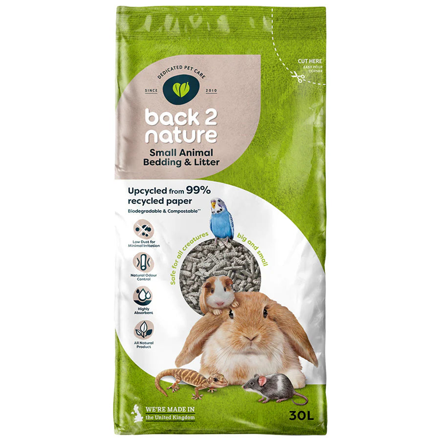 Back 2 Nature Small Animal Bedding & Litter 30L